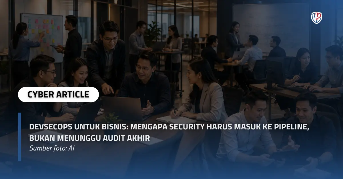 DevSecOps untuk Bisnis Mengapa Security Harus Masuk ke Pipeline, Bukan Menunggu Audit Akhir.webp