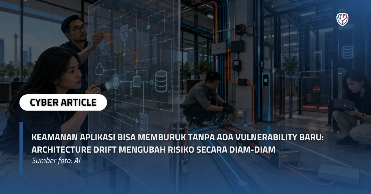 Keamanan Aplikasi Bisa Memburuk Tanpa Ada Vulnerability Baru Architecture Drift Mengubah Risiko Secara Diam-Diam.webp