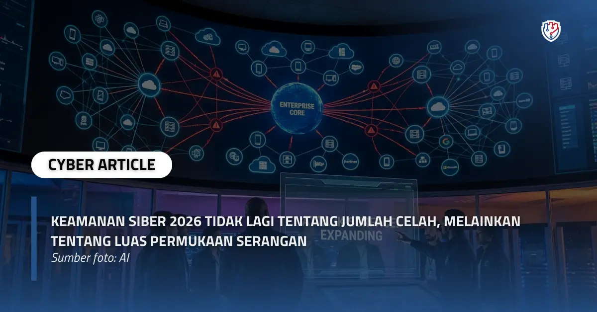 Keamanan Siber 2026 Tidak Lagi Tentang Jumlah Celah, Melainkan Tentang Luas Permukaan Serangan.webp
