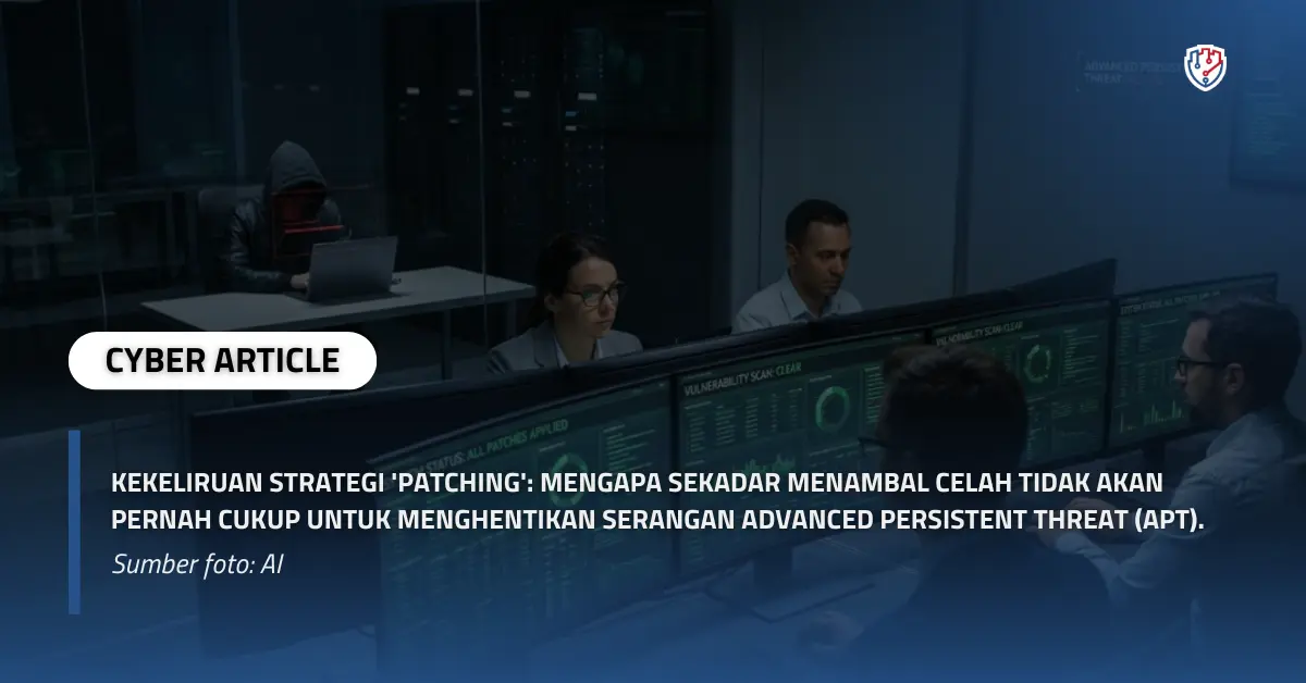 Kekeliruan Strategi 'Patching' Mengapa Sekadar Menambal Celah Tidak Akan Pernah Cukup untuk Menghentikan Serangan Advanced Persistent Threat (APT)..webp