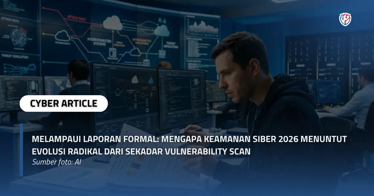 Melampaui Laporan Formal Mengapa Keamanan Siber 2026 Menuntut Evolusi Radikal dari Sekadar Vulnerability Scan.webp
