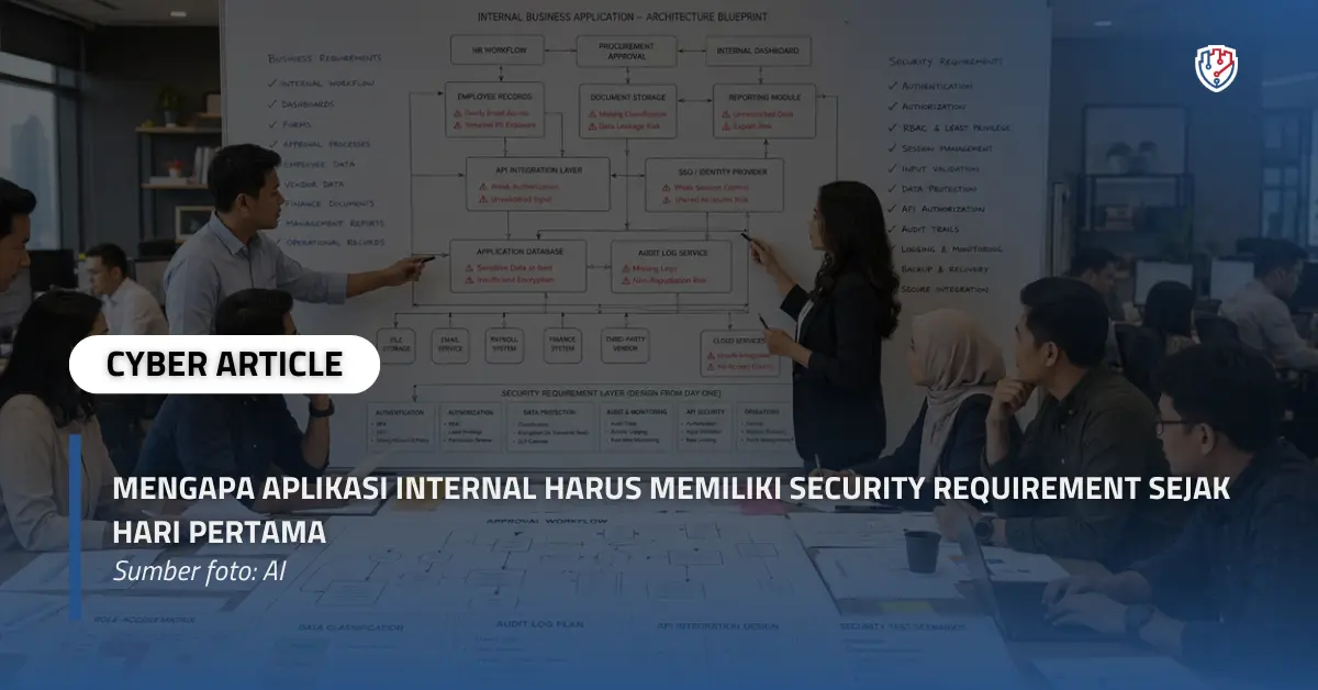 Mengapa Aplikasi Internal Harus Memiliki Security Requirement Sejak Hari Pertama.webp