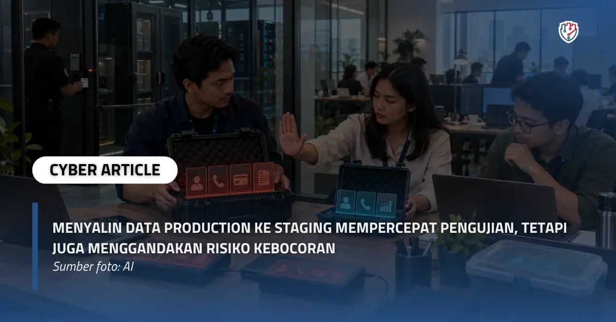 Menyalin Data Production ke Staging Mempercepat Pengujian, tetapi Juga Menggandakan Risiko Kebocoran.webp