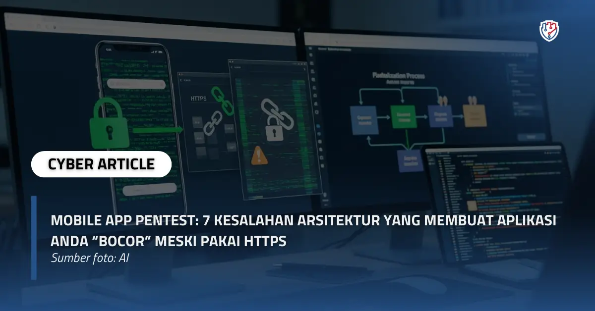 Mobile App Pentest 7 Kesalahan Arsitektur yang Membuat Aplikasi Anda “Bocor” Meski Pakai HTTPS.webp