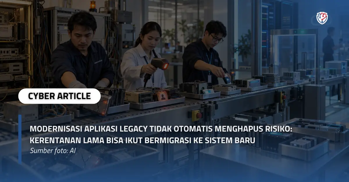 Modernisasi Aplikasi Legacy Tidak Otomatis Menghapus Risiko Kerentanan Lama Bisa Ikut Bermigrasi ke Sistem Baru.webp