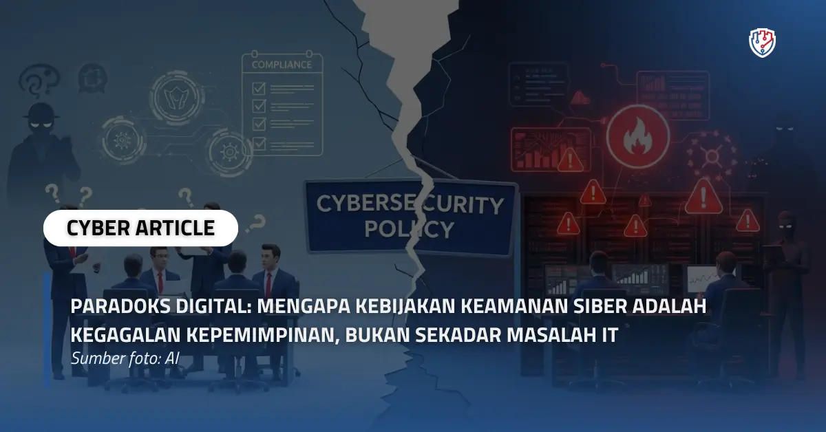 Paradoks Digital Mengapa Kebijakan Keamanan Siber Adalah Kegagalan Kepemimpinan, Bukan Sekadar Masalah IT.webp
