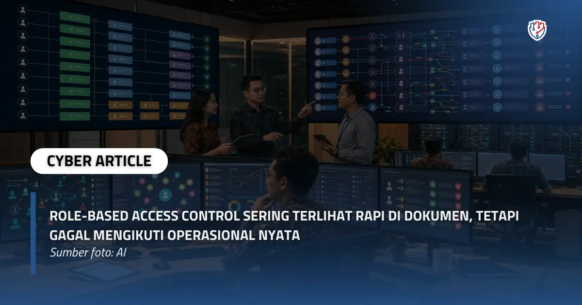 Role-Based Access Control Sering Terlihat Rapi di Dokumen, tetapi Gagal Mengikuti Operasional Nyata.webp
