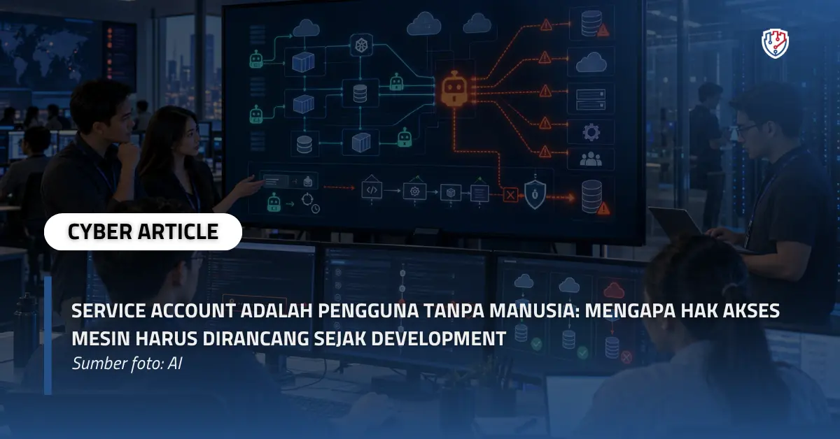 Service Account Adalah Pengguna Tanpa Manusia Mengapa Hak Akses Mesin Harus Dirancang Sejak Development.webp